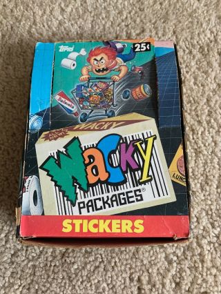 1991 Topps Wacky Packages Box With 47 Packs
