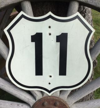 Vintage Retired Pennsylvania Highway Shield Route 11 Metal Road Sign