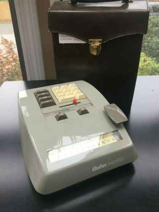 Vintage Rare Bohn Contex Mechanical Calculator Adding Machine 50s