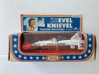 Evel Kneivel Vintage 1976 Ideal Toys Precision Miniatures Sky Cycle In Package