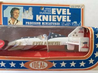 Evel Kneivel Vintage 1976 Ideal Toys Precision Miniatures SKY CYCLE In Package 2
