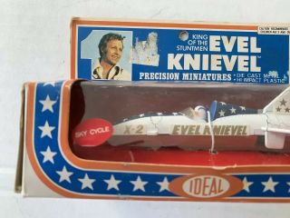 Evel Kneivel Vintage 1976 Ideal Toys Precision Miniatures SKY CYCLE In Package 3