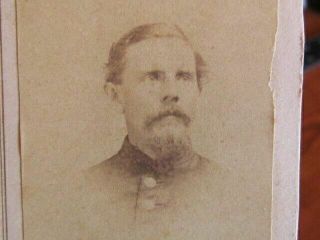 28th York Infantry Lt.  Harvey Padelford Autographed Cdv Photograph