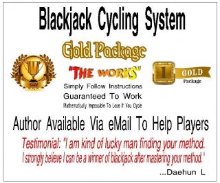 Blackjack Betting System - Gold Package - 4 Ebooks - 6 Training Videos