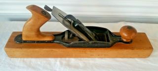 Antique Stanley Rule & Level Co No.  27 Jointer Plane 15 " Wood Bailey Hand Vtg