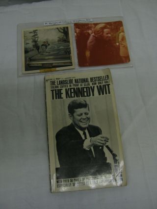 " The Kennedy Wit " Book Signed By Robert & Ethel Kennedy W/2 Private Photographs