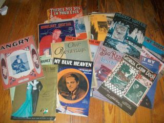 200 Pc Of Unsorted Vintage Sheet Music.  Just Don 
