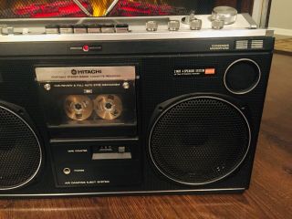 HITACHI TRK - 8080H VINTAGE BOOMBOX VERY RARE US MODEL Ghettoblaster Radio Stereo 3