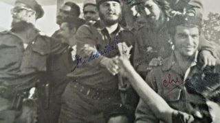 CHE Guevara FIDEL CASTRO CAMILO CIENFUEGOS PHOTO Signed SP AUTOGRAPH CUBA 1959 3