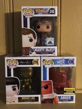 Funko Pop 245 Marty Mcfly Back To The Future Ii W/hoverboard & Sdcc Exclusives,