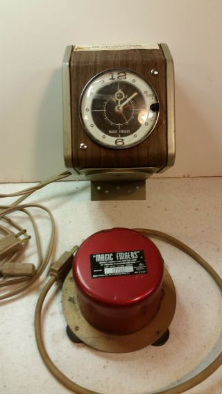 Vintage Magic Fingers Motel Vibrating Bed With Alarm Clock