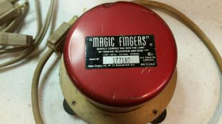 Vintage Magic Fingers Motel Vibrating bed with Alarm Clock 2