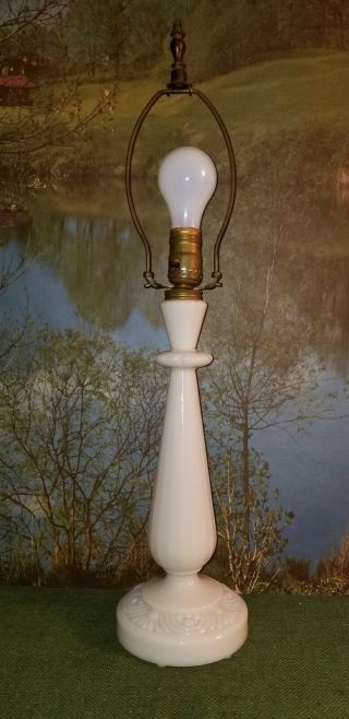 Vintage Aladdin Alacite Glass Electric Table Lamp