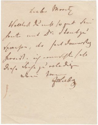 Justus V.  Liebig – Autograph Letter Signed To Writer Moritz Carrière