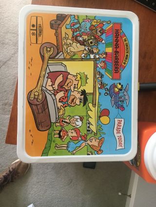 Vintage The Fantastic World Of Hanna - Barbera Metal Lunch Box W/thermos