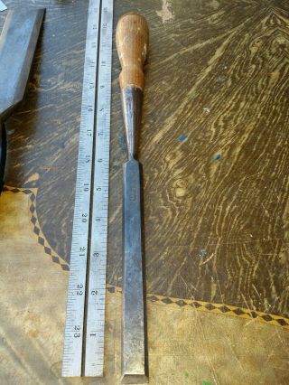 Vintage T H Witherby 5/8 Inch Wide Socket Chisel With Beveled Edge