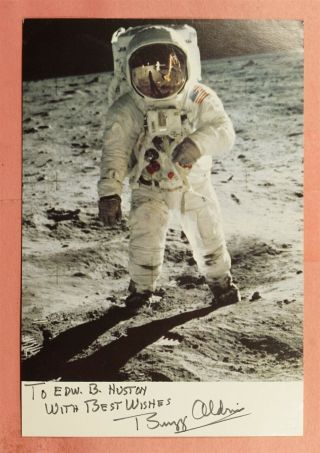 Astronaut Buzz Aldrin Signed Apollo 11 Postcard