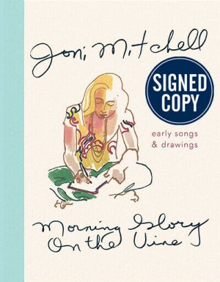 Joni Mitchell Autographed/signed Morning Glory On The Vine Book -
