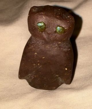 Vintage Small Native American Hand Carved Owl
