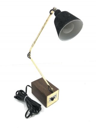 Vintage Mid Century Modern Tensor Model 5975 Portable Desk Lamp Mcm Brass Gold