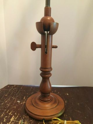 Vintage Tell City Chair Company Wood Table Lamp Tell City Indiana