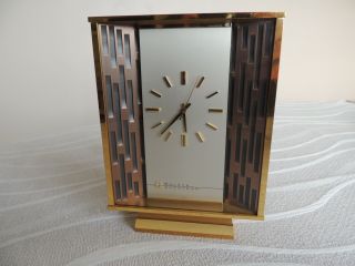 Vintage Bulova Accutron Brass Mantle Clock.  (not)
