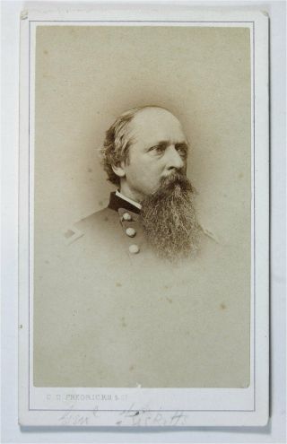 1860s Civil War Union General James Ricketts Cdv Photograph By Mathew Brady