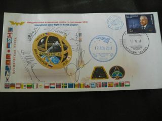 Sojus Mc 07 Flown Iss Boardpost,  Orig.  Signed Crew,  Space