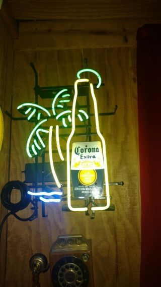 Vintage Corona Extra Neon Light.  13in Wide.  19in Tall.