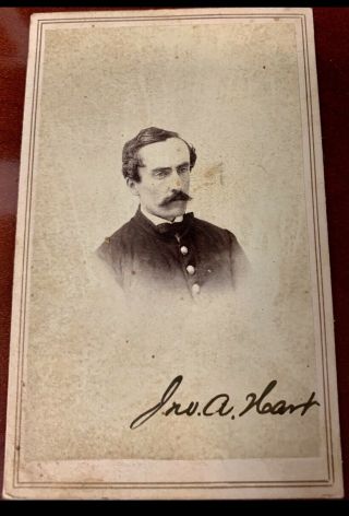 21st Missouri Infantry And 60th Iowa John A.  Hart Cdv Civil War Photo