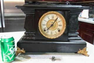 Antique E.  Ingraham Co.  Bristol Conn.  Usa Mantle Clock