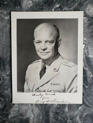 Dwight Eisenhower Signed Photo