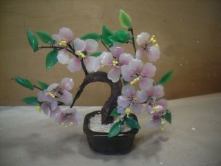 Vintage Chinese Hard Stone/jade,  Agate? Bonsai Tree/flower
