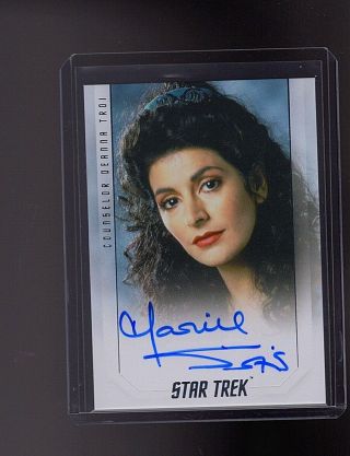 Star Trek Inflexions Marina Sirtis 50th Anniversary Autographed Card 2