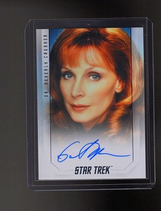 Star Trek Inflexions Gates Mcfadden 50th Anniversary Autographed Card
