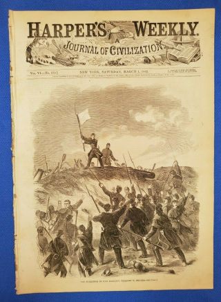 Fort Donelson Surrender,  Complete Civil War Harper 