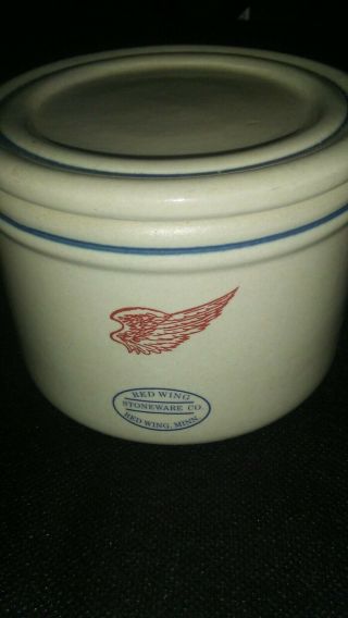 Antique Red Wing Stoneware Crock Dish
