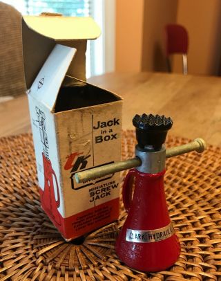 Vintage Jack In A Box Miniature Simplex Screw Jack With Orig.  Box