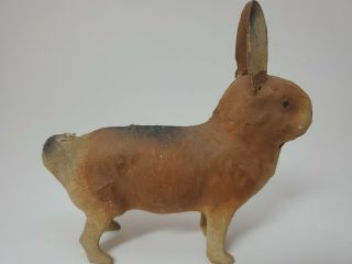 Vintage 1900s German Paper Mache Rabbit Easter Bunny Candy Container