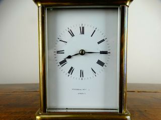Antique French Striking Brass Carriage Clock by Richard & Co from Howell & James 2