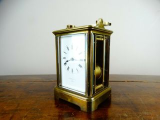 Antique French Striking Brass Carriage Clock by Richard & Co from Howell & James 3