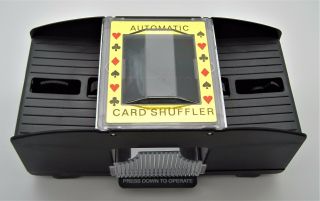 Automatic Playing Card Shuffler 1 - 2 Decks Battery Operated Easy