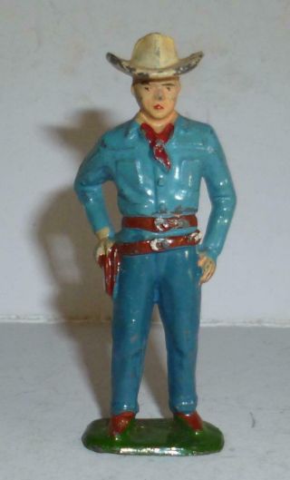 Timpo Vintage Lead Hopalong Cassidy Series Lucky On Foot,  From The 1940/50 
