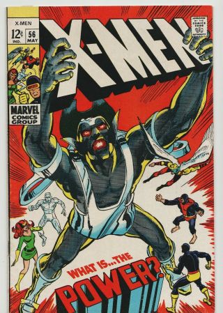 Marvel Comics X - Men 56 " What Is The Power? " Vol.  1 1st Print Vf,  (1967)