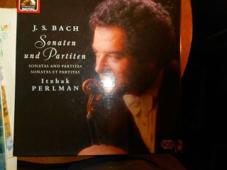 Emi Digital J S Bach Violin Sonatas And Partitas Itzhak Perlman 2 Lps