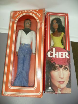 Vintage Mego Sonny & Cher In Boxes 1976