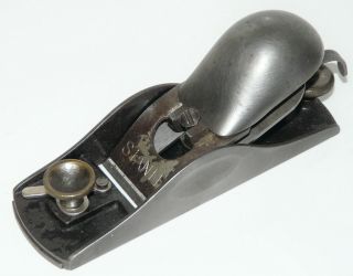 Early Vintage Stanley Rule & Level Co No 18 Adjustable Throat Block Plane Inv