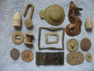 Dug Relics From The C.  S.  Right Flank - The Battle Of Fredericksburg,  Va.