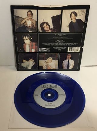 Nirvana / The Jesus Lizard Split 7” Blue Vinyl 1993 IMPORT 3