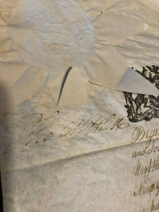 President Of Us Continental Congress Thomas Mifflin Signed Doct 1793 Governor Pa